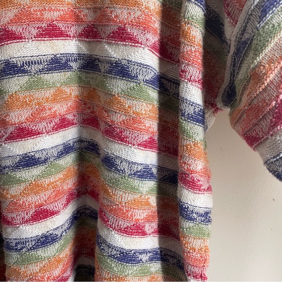 Henry Grethel Studio Knit Sweater L Multicolor Oversized Cotton Linen Blend - Picture 6 of 9